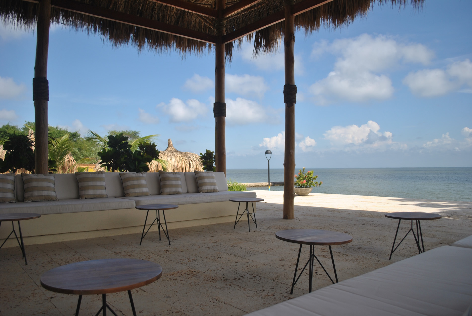 BaruGrande beach hhouse vista desde los sofas al mar